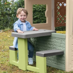 SMOBY Tavolo da picnic per casette life – con panchine e spazio merenda><noscript><img width=