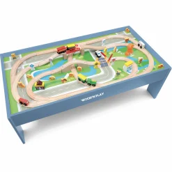 WOOD 'N' PLAY Tavolo gioco con pista treno> Giochi Educativi In Legno