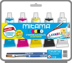 MITAMA Tempera più superlavabile – colori primari> Cancelleria E Accessori