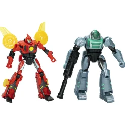 Transformers earthspark, cyber-combiner, action figure robot di twitch terrestre e robby malto> Action Figures