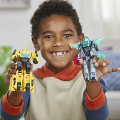 Transformers earthspark, cyber-combiner, action figure robot bumblebee e mo malto><noscript><img width=