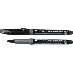 Tratto marker pen ohp – marcatore permanente confezione 2 pz – nero> Cancelleria E Accessori
