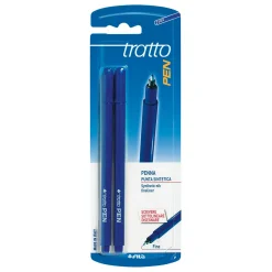 Tratto pen – penna punta sintetica confezione 2 pz – colore blu> Cancelleria E Accessori