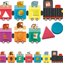 HEADU Trenino delle forme e dei colori – gioco educativo per bambini – 24m+ –> Primi Apprendimenti