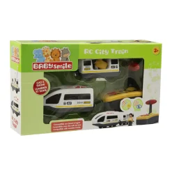 BABY SMILE Trenino radiocomandato con luci e suoni per bambini – rc city train –><noscript><img width=
