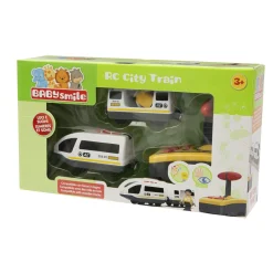 BABY SMILE Trenino radiocomandato con luci e suoni per bambini – rc city train –><noscript><img width=