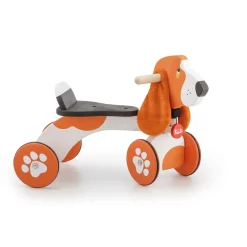 Trudi Triciclo in legno con schienale e ruote sterzanti -12m+> Cavalcabili E Primi Passi