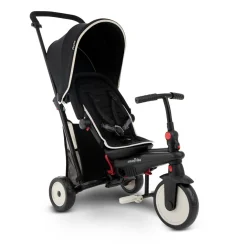 SMART TRIKE Triciclo pieghevole 6in1 con schienale reclinabile, maniglione direzionale ed allungabile e ammortizzatori brevettati: smartrike str3 per bambini dai 10 mesi ai 3 anni – nero><noscript><img width=