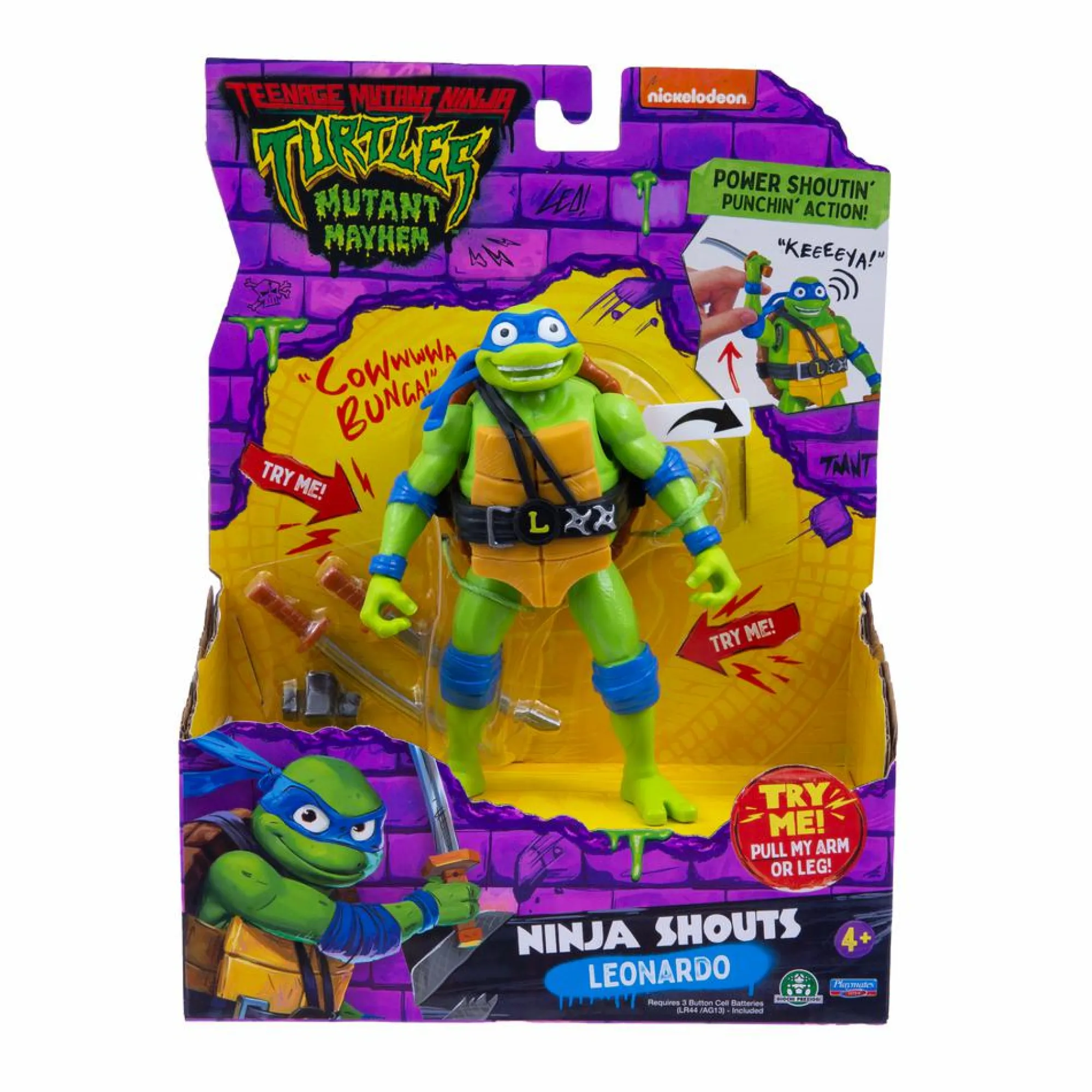 GIOCHI PREZIOSI Turtles – tartarighe ninja deluxe da 15cm – leonardo> Action Figures