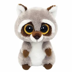 TY – peluche – beanie boos – procione – oakie – grigio con occhioni glitter dorati – il morbido pupazzo con gli occhi grandi scintillanti – 15 cm – 36375> Peluche Tradizionali