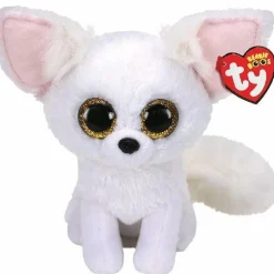 TY – peluche – beanie boos – volpe – phoenix – bianco – occhi dorati grandi e glitter – il pupazzo con gli occhi grandi scintillanti – 15 cm – 36225> Peluche Tradizionali