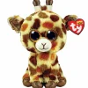 TY – peluche – beanie boos – giraffa – stilts – giallo e marrone – peluche con zampe e occhioni glitter dorati – il morbido pupazzo con gli occhi grandi scintillanti – 15 cm – 36394> Peluche Tradizionali