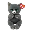 TY beanie bellies – binx il gattino grigio con gli occhioni azzurri glitter, i coccolosi animaletti di peluche con il pancino morbido – 20 cm – t41501> Peluche Tradizionali