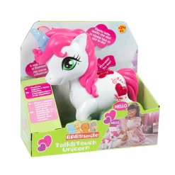 BABY SMILE Unicorno interattivo – talk & touch><noscript><img width=