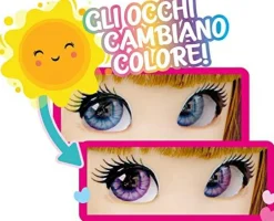 GIOCHI PREZIOSI Unique eyes – bambola articolata 25 cm, con occhi grandi magici e profondi, segue il tuo sguardo, amy fashion doll><noscript><img width=
