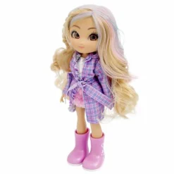 GIOCHI PREZIOSI Unique eyes – bambola articolata 25cm, con occhi grandi magici e profondi, segue il tuo sguardo, rebecca fashion doll cantante estroversa><noscript><img width=