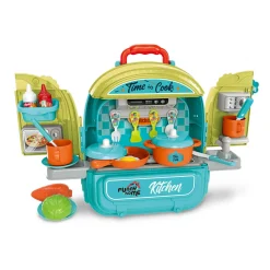 FUNNY HOME Valigetta playset cucina – doppio playset con cucina e zona pranzo> Giochi Di Emulazione