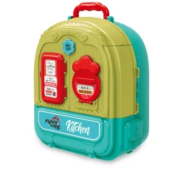 FUNNY HOME Valigetta playset cucina – doppio playset con cucina e zona pranzo><noscript><img width=