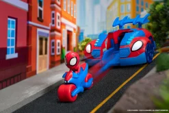 SPIDEY Veicolo 2 in 1, auto con funzione lanciatore, moto e personaggio> Macchinine Bambini