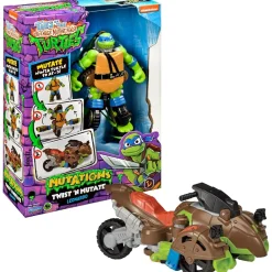 GIOCHI PREZIOSI Veicolo leonarod tartarughe ninja caos mutante – moto trasformabile in action figure raffaello – 15 cm – per bambini dai 4 anni> Action Figures