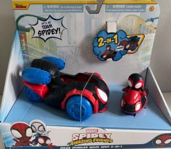 SPIDEY Veicolo miles morales 2 in 1 da 15cm con personaggio miles morals incluso> Macchinine Bambini