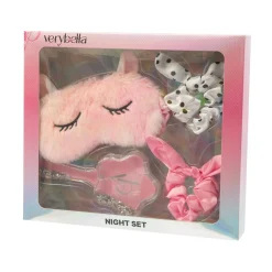 VERY BELLA – night set –  maschera da notte, elastici e spazzola per una night routine completa> Giochi Di Emulazione