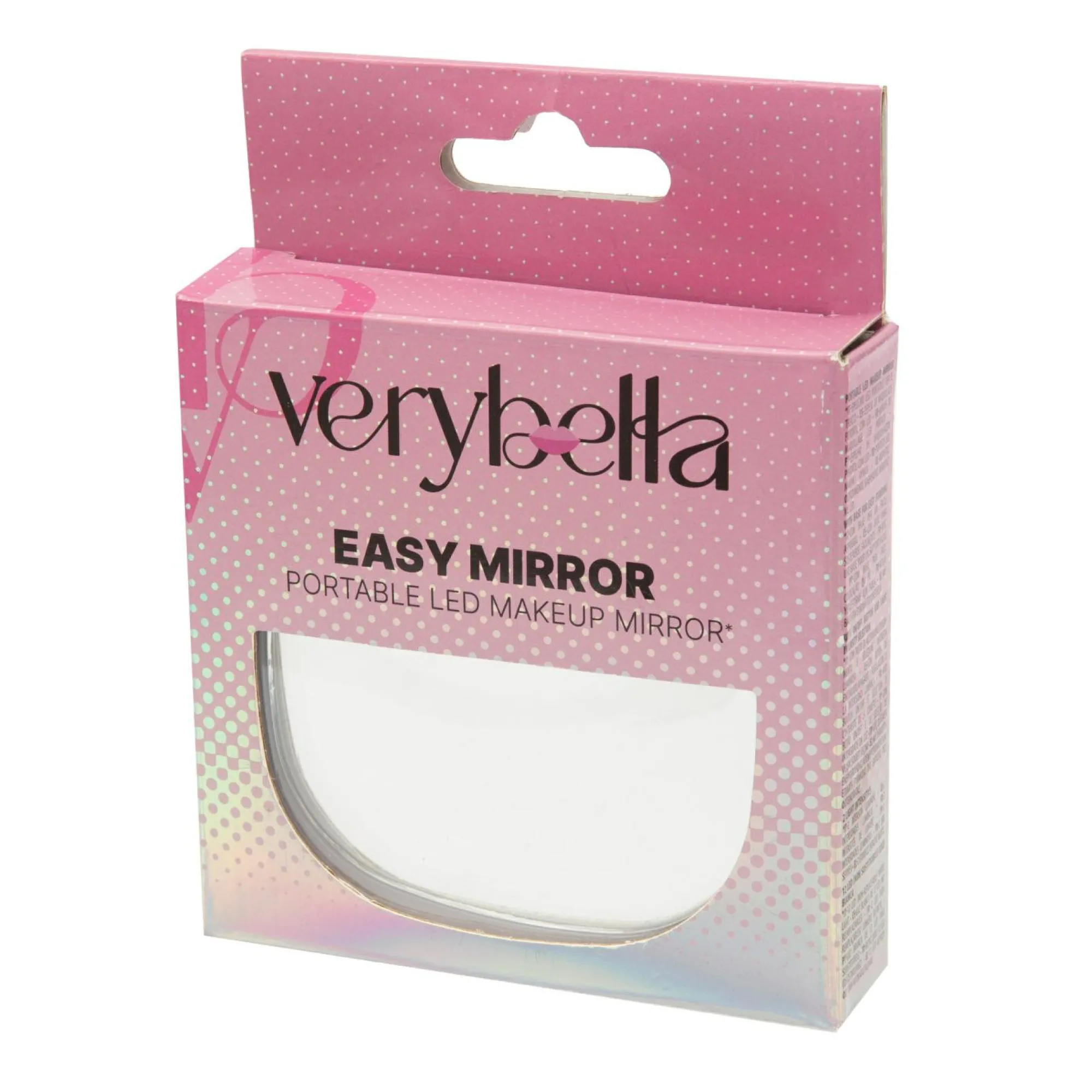 VERY BELLA Verybella – specchio portatile rosa 85×85 con luci led regolabili, tascabile per borsetta, ideale per trucco e viaggio> Giochi Di Emulazione