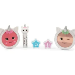 GIOCHI PREZIOSI Verybella set make up tema unicorno – blush, ombretto, lip balm fragola, burrocacao –> Moda, Gioielli, Decorazioni, Cosmetici