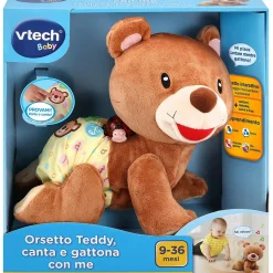 VTECH – l’orsetto teddy – canta e gattona con me, un vero compagno di gattonate per il bambino!> Giochi Di Apprendimento