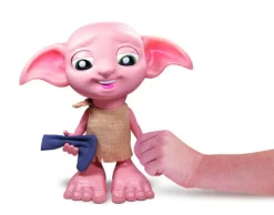 Harry Potter Wizarding world , elfo interattivo di dobby,  con calzino, oltre 30 suoni e frasi, alto 21,6 cm, giocattoli per bambini dai 6 anni in su> Tablet E Giochi Interattivi