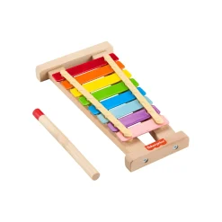 FISHER-PRICE Xilofono in legno – set musicale xilofono e martelletto – wood> Strumenti Musicali In Legno