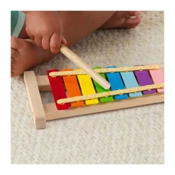 FISHER-PRICE Xilofono in legno – set musicale xilofono e martelletto – wood><noscript><img width=