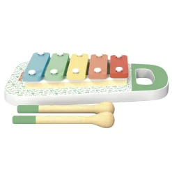 WOOD 'N' PLAY Xilofono per bambini con 5 tasti colorati e 2 bacchette – eco-friendly e certificato fsc – wood ‘n’ play> Giochi Impilabili