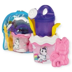 ANDRONI GIOCATTOLI Zaino unicorno con attrezzi per acqua e sabbia, secchio e irrigatore inclusi> Giocattoli Mare