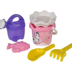 ANDRONI GIOCATTOLI Zaino unicorno con attrezzi per acqua e sabbia, secchio e irrigatore inclusi> Giocattoli Mare